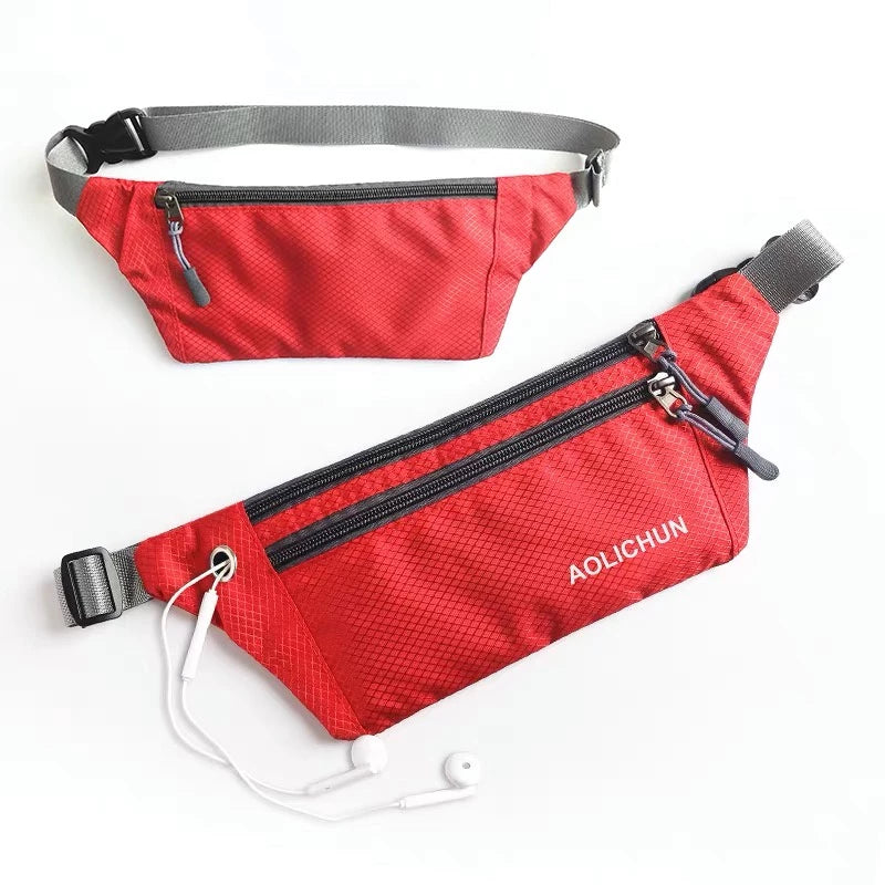 Kit 5 peças/Pochete Bolsa Impermeável Blogueira Fitness Esportiva Cabe Celular Corrida