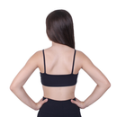 Top Academia Fitness Duplo Com Bojo P M G GG G1 Plus Size Alça Fina Suplex Poliamida Compressão