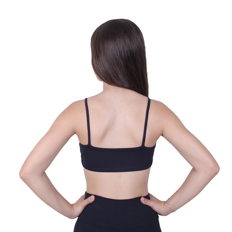 Top Academia Fitness Duplo Com Bojo P M G GG G1 Plus Size Alça Fina Suplex Poliamida Compressão