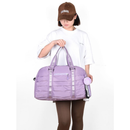 bolsa mala academia e viagem feminina com alça transversal Impermeavel Chaveiro Pompom