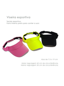 Viseira Dry Fit Proteção UV Praia Corrida Esporte Caminhada Feminino e Masculino Ajustável