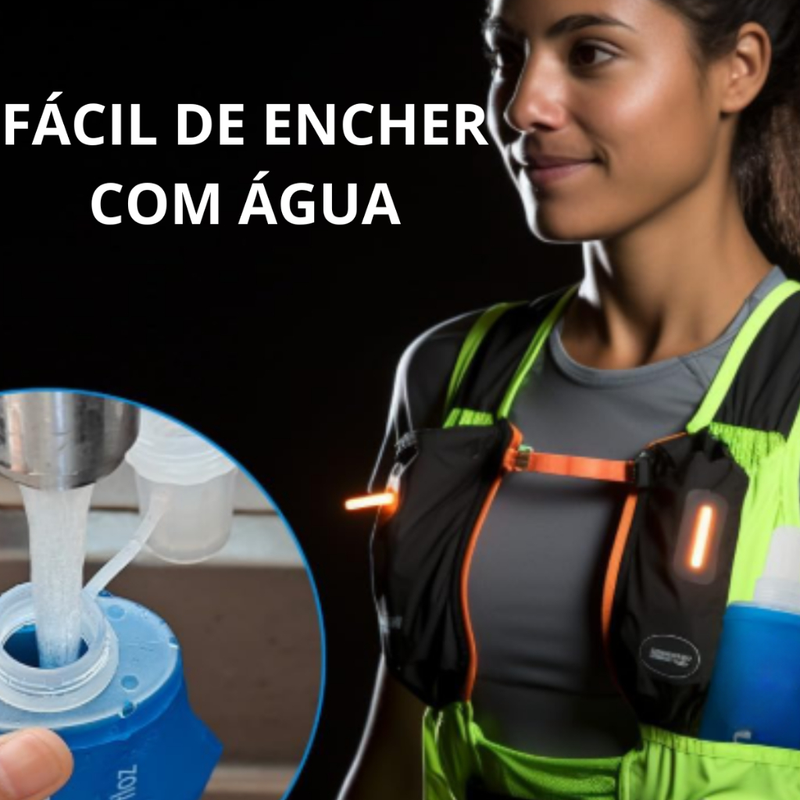 Garrafa De água Corrida Flexível Garrafa Dobravel De Silicone Para Academia Soft Water Bag TPU Folding Flask 500ML