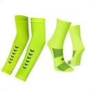 Kit Manguito + Meia Performance UP Unissex Poliamida Confortável Esportivo Ciclismo Corrida