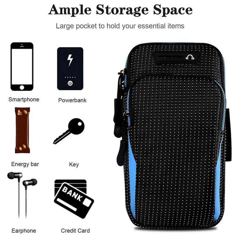 Pochete Fitness Braçadeira Titular Do Telefone Móvel: Prova De Sour, Adequado para Feminino e Masculino