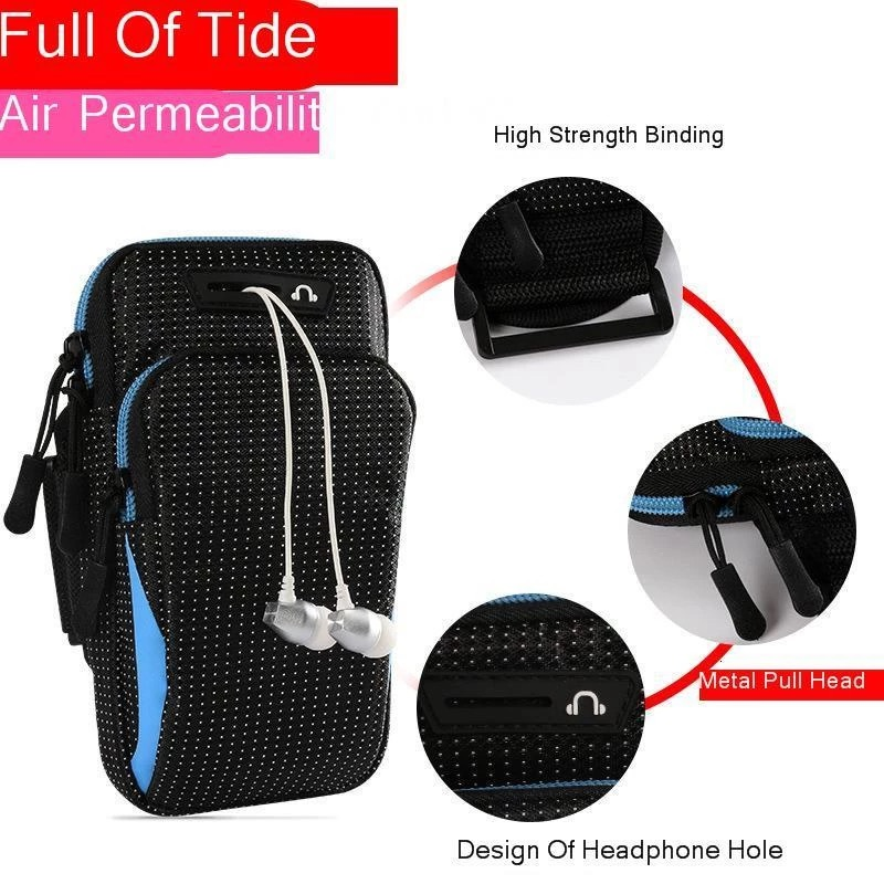 Pochete Fitness Braçadeira Titular Do Telefone Móvel: Prova De Sour, Adequado para Feminino e Masculino