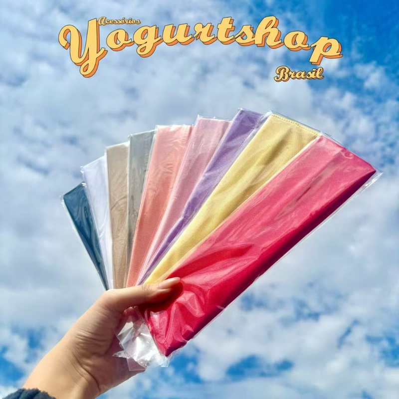 Kit 12 Faixas De Cabelo Penteados E Esportes Com Preto Branco e Colorido