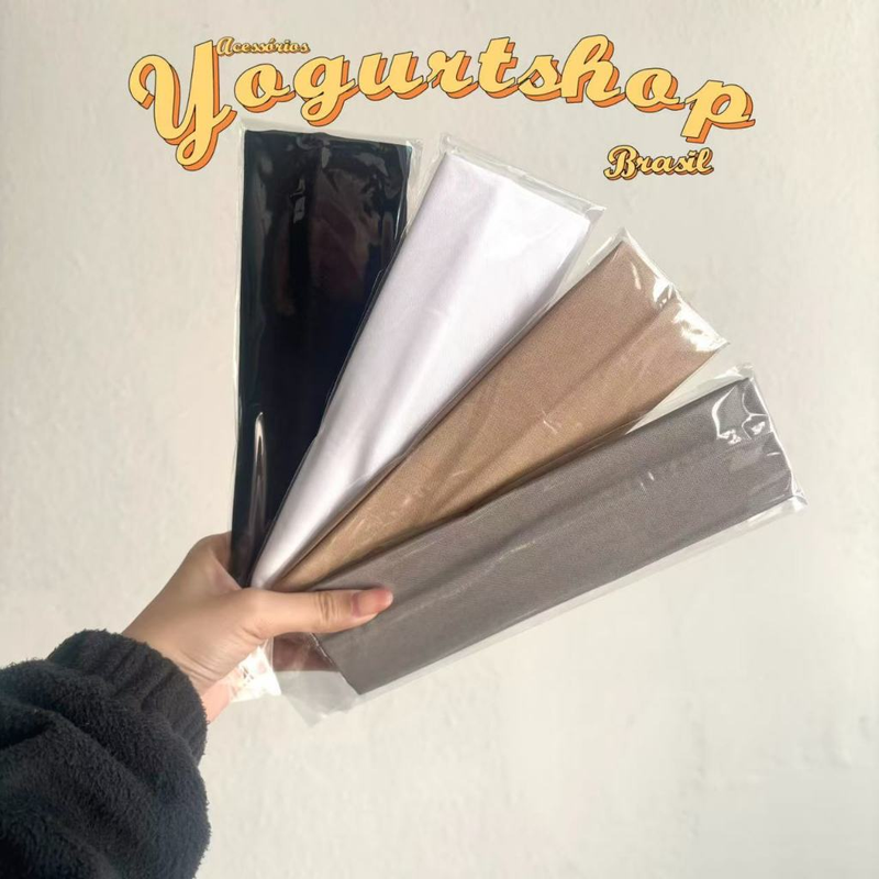 Kit 12 Faixas De Cabelo Penteados E Esportes Com Preto Branco e Colorido