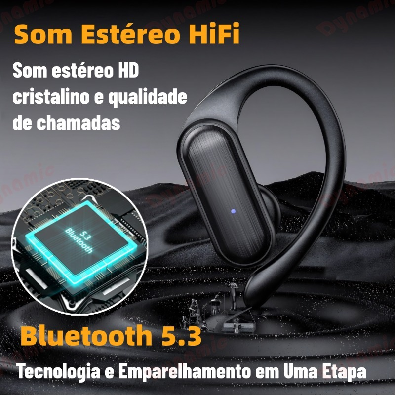 Vitog A520 Fones De Ouvido Controle Toque Bluetooth 5.3 HiFI Estéreo À Prova Dwireless Água TWS Fone Esportes Sem Fio Co
