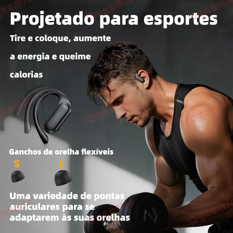 Vitog A520 Fones De Ouvido Controle Toque Bluetooth 5.3 HiFI Estéreo À Prova Dwireless Água TWS Fone Esportes Sem Fio Co