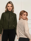 Jaqueta Feminina Microfibra Resistente à Água e Proteção UV