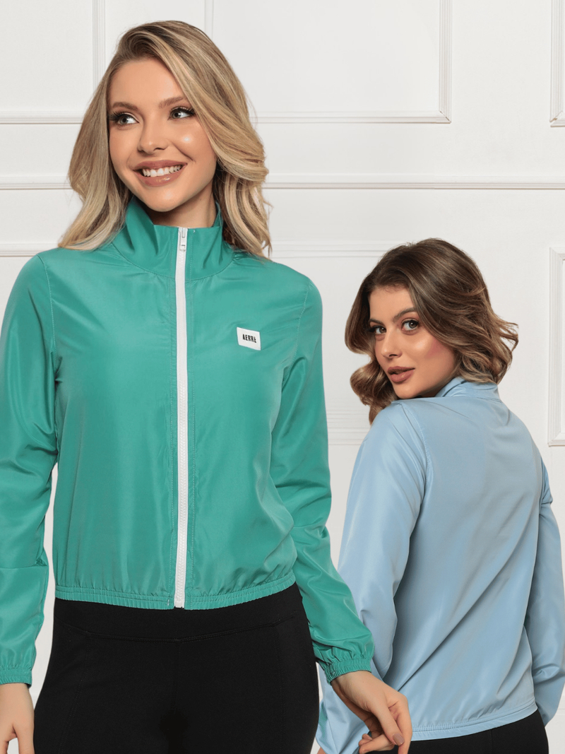 Jaqueta Feminina Microfibra Resistente à Água e Proteção UV