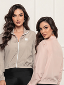 Jaqueta Feminina Microfibra Resistente à Água e Proteção UV