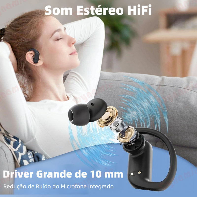 Vitog A520 Fones De Ouvido Controle Toque Bluetooth 5.3 HiFI Estéreo À Prova Dwireless Água TWS Fone Esportes Sem Fio Co