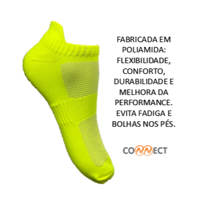 Meia Soquete Invisível Esportiva Corrida Ciclismo Caminhada 0174